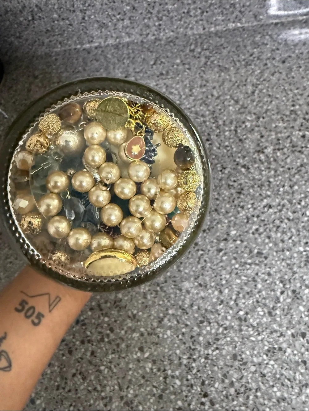 Vintage Estate Mystery Jewelry Jar